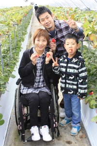 車椅子をお使いのご家族も楽しそうでした