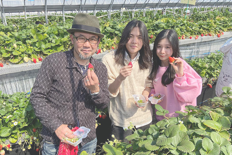 あきらいちご園苺狩り4月